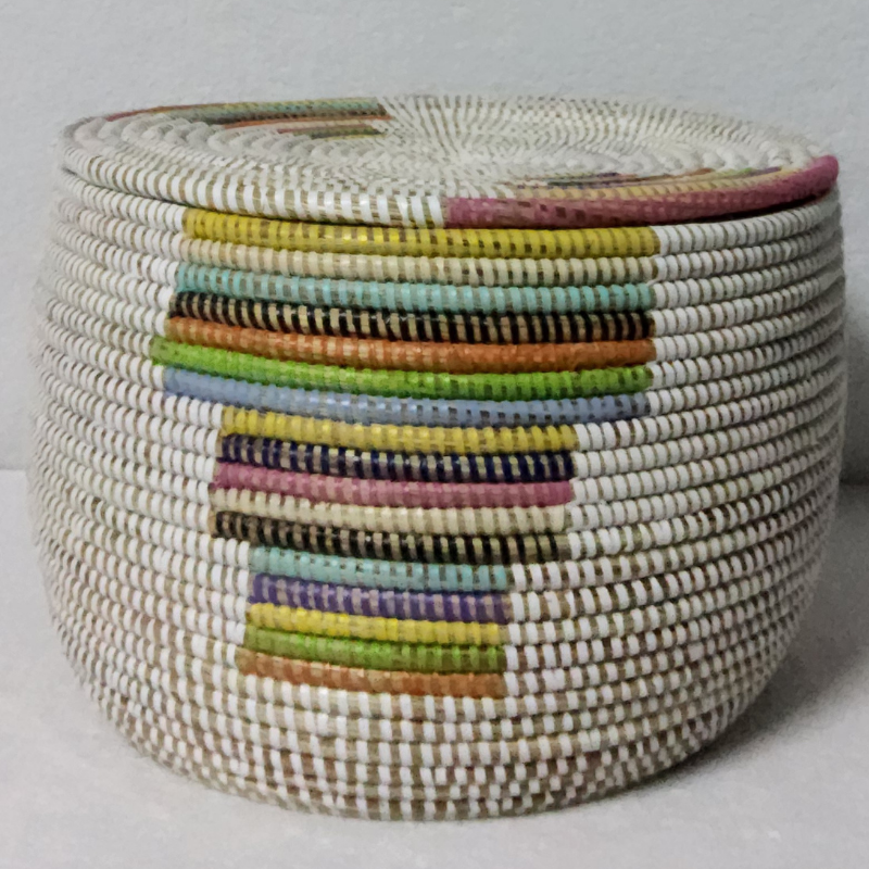 Panier de Rangement Tissé « Super » – Couvercle Plat Ø 36 cm