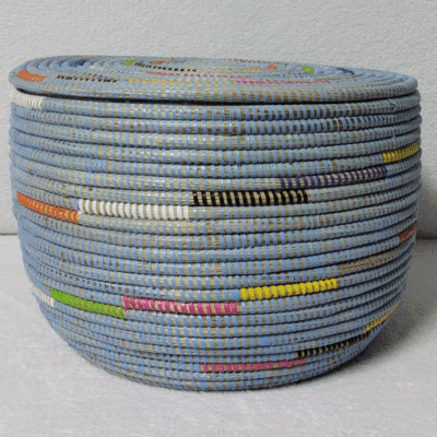 Panier de Rangement Tissé « Super » – Couvercle Plat Ø 36 cm