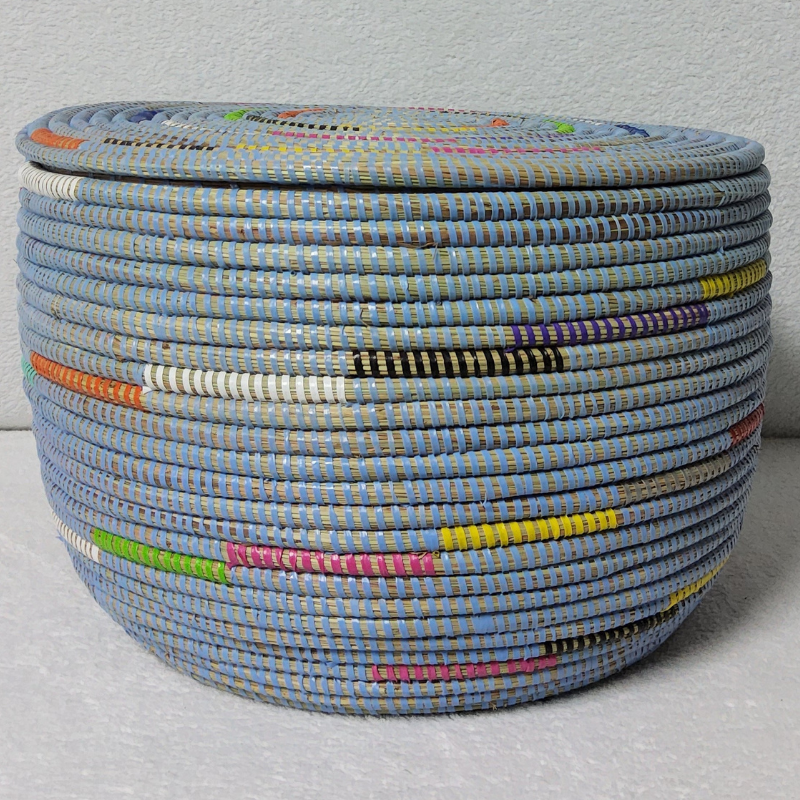 Panier de Rangement Tissé « Super » – Couvercle Plat Ø 36 cm