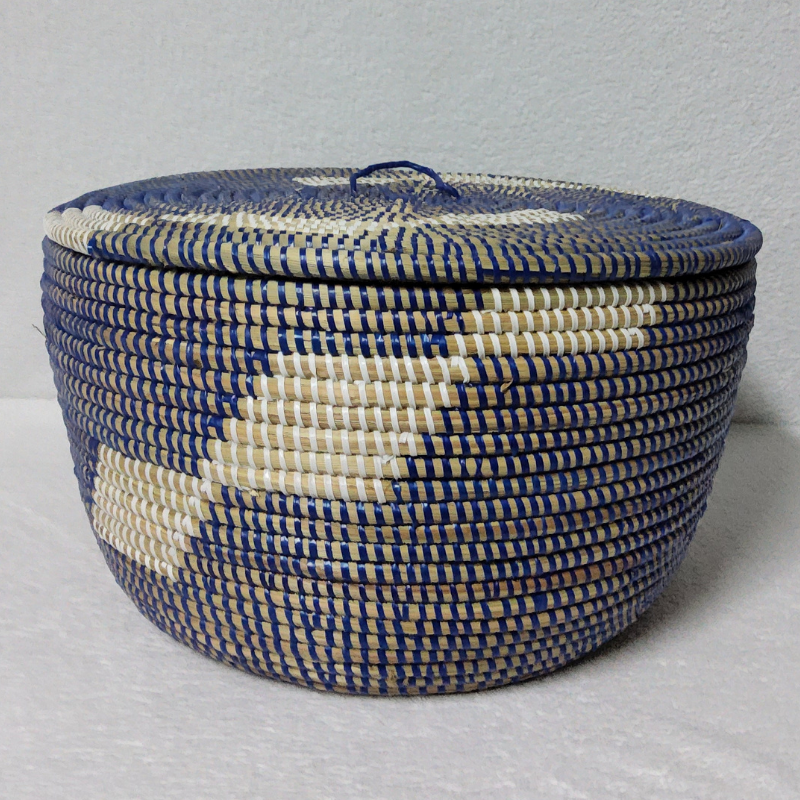 Panier de Rangement Tissé « Super » – Couvercle Plat Ø 36 cm