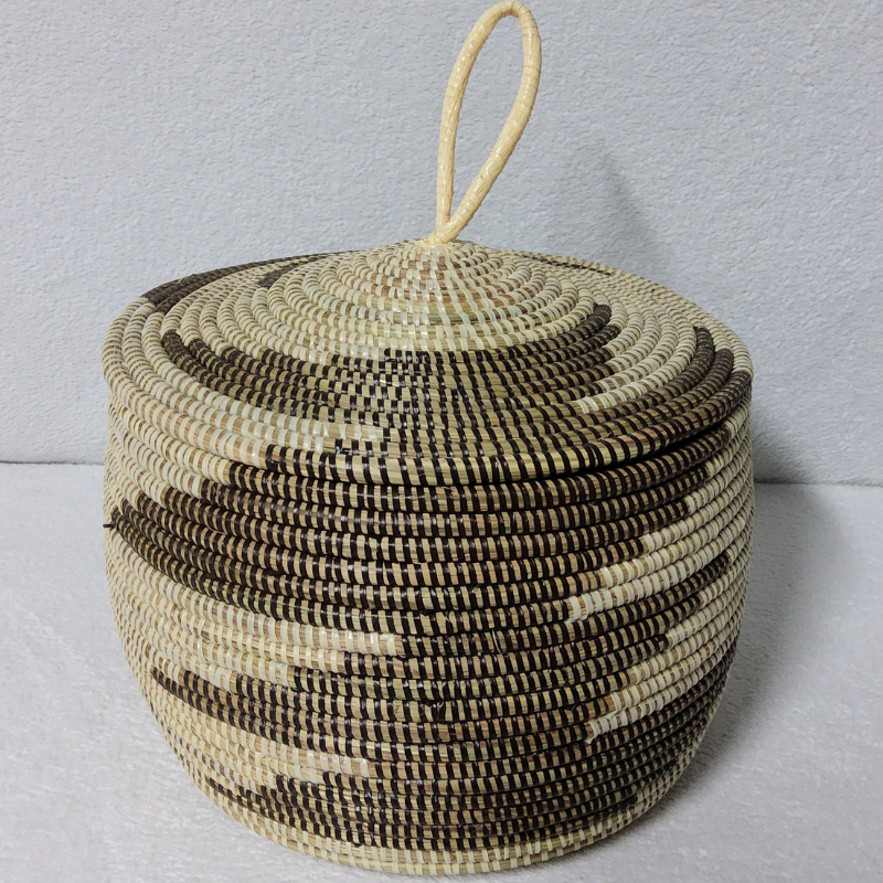 Panier de Rangement Tissé « Super » – Couvercle Plat Ø 36 cm