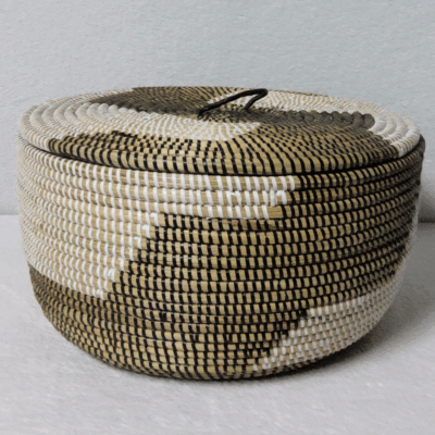 Panier de Rangement Tissé « Super » – Couvercle Plat Ø 36 cm