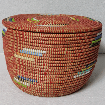 Panier de Rangement Tissé « Super » – Couvercle Plat Ø 36 cm