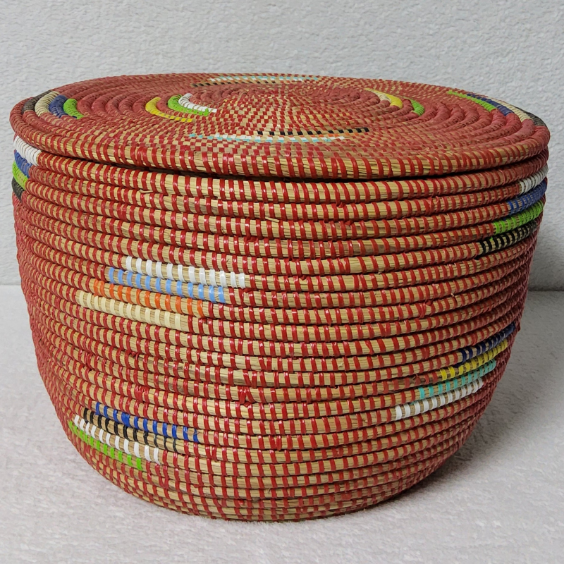 Panier de Rangement Tissé « Super » – Couvercle Plat Ø 36 cm