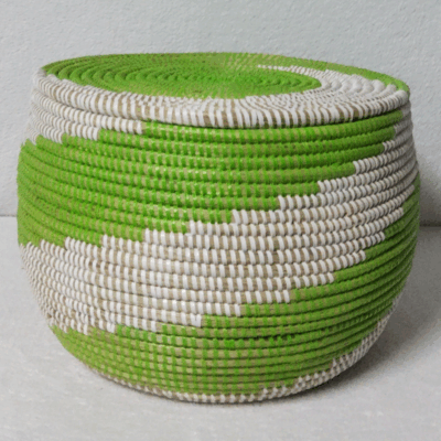 Panier de Rangement Tissé « Super » – Couvercle Plat Ø 36 cm