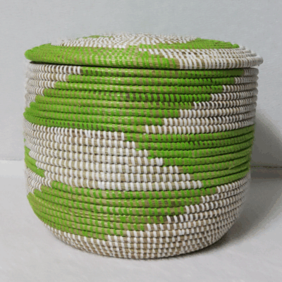 Panier de Rangement Tissé « Super » – Couvercle Plat Ø 36 cm