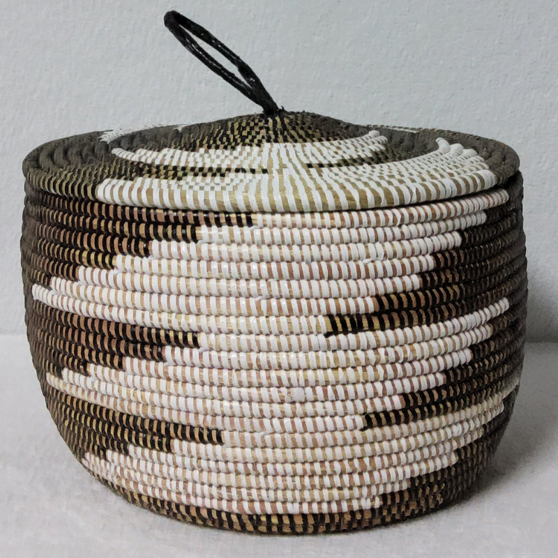 Panier de Rangement Tissé « Super » – Couvercle Plat Ø 36 cm