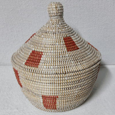 Panier Tissé « Super » Sorore  – Couvercle Conique Ø 35 cm (H 37 cm)