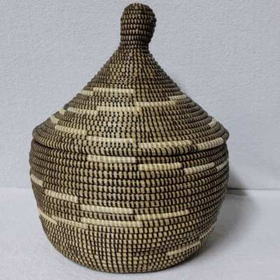 Panier Tissé « Super » Sorore  – Couvercle Conique Ø 35 cm (H 37 cm)