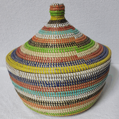 Panier Tissé « Super » Sorore  – Couvercle Conique Ø 35 cm (H 37 cm)