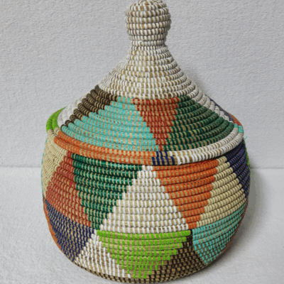 Panier Tissé « Super » Sorore  – Couvercle Conique Ø 35 cm (H 37 cm)