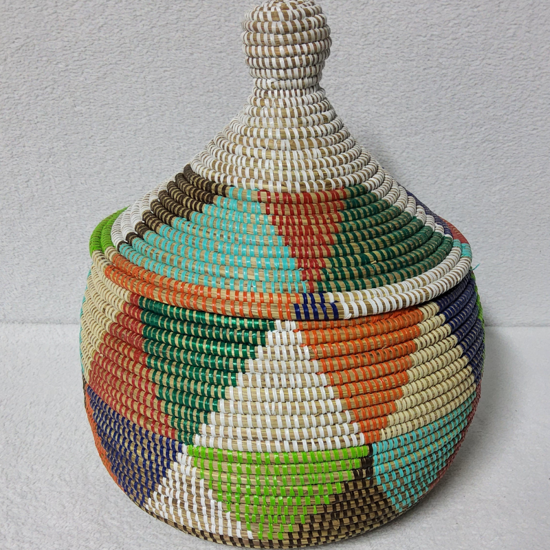 Panier Tissé « Super » Sorore  – Couvercle Conique Ø 35 cm (H 37 cm)