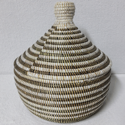 Panier Tissé « Super » Sorore  – Couvercle Conique Ø 35 cm (H 37 cm)