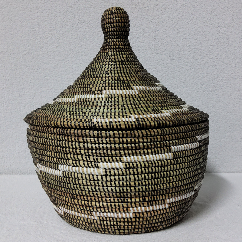 Panier Tissé « Super » Sorore  – Couvercle Conique Ø 35 cm (H 37 cm)