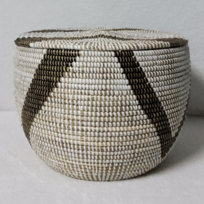 Panier de Rangement Tissé « Super » – Couvercle Plat Ø 36 cm