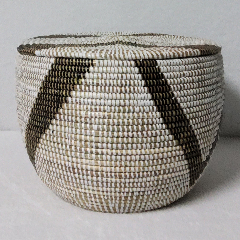 Panier de Rangement Tissé « Super » – Couvercle Plat Ø 36 cm