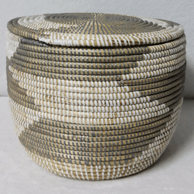 Panier de Rangement Tissé « Super » – Couvercle Plat Ø 36 cm