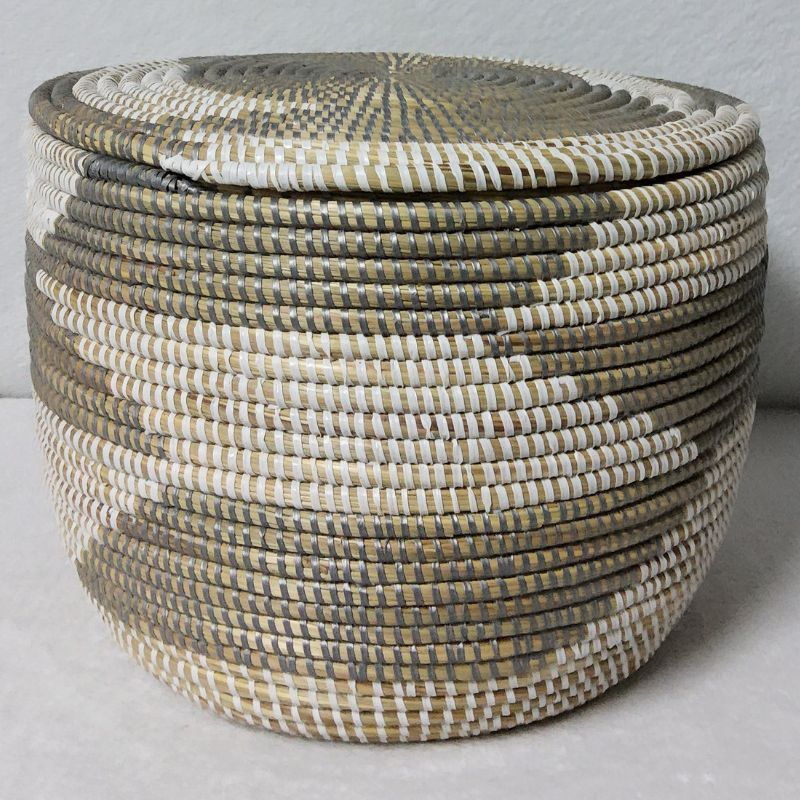 Panier de Rangement Tissé « Super » – Couvercle Plat Ø 36 cm