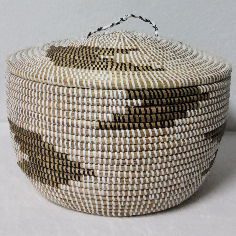 Panier de Rangement Tissé « Super » – Couvercle Plat Ø 36 cm