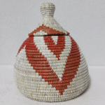 Panier « Takh » – Petit Panier Tissé avec Couvercle Ø 19 cm • H 27 cm